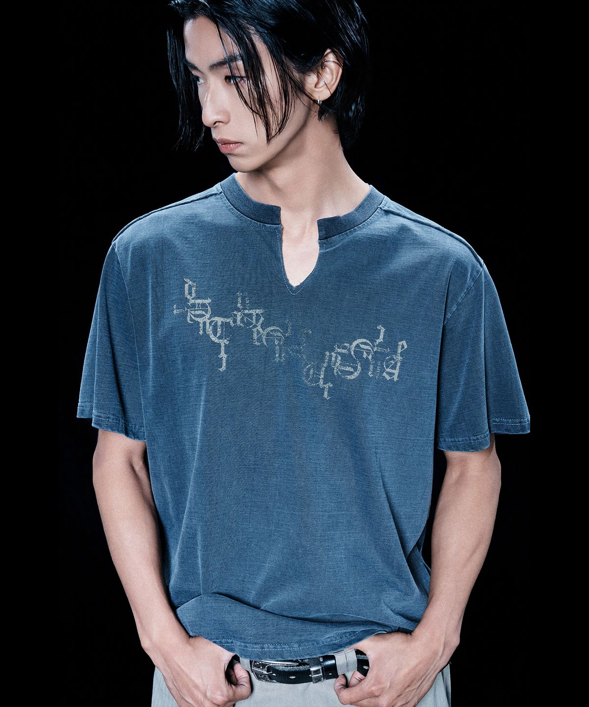 엔드릭스(EDLIX) Erode Washed T-Shirt (Dust Blue)
