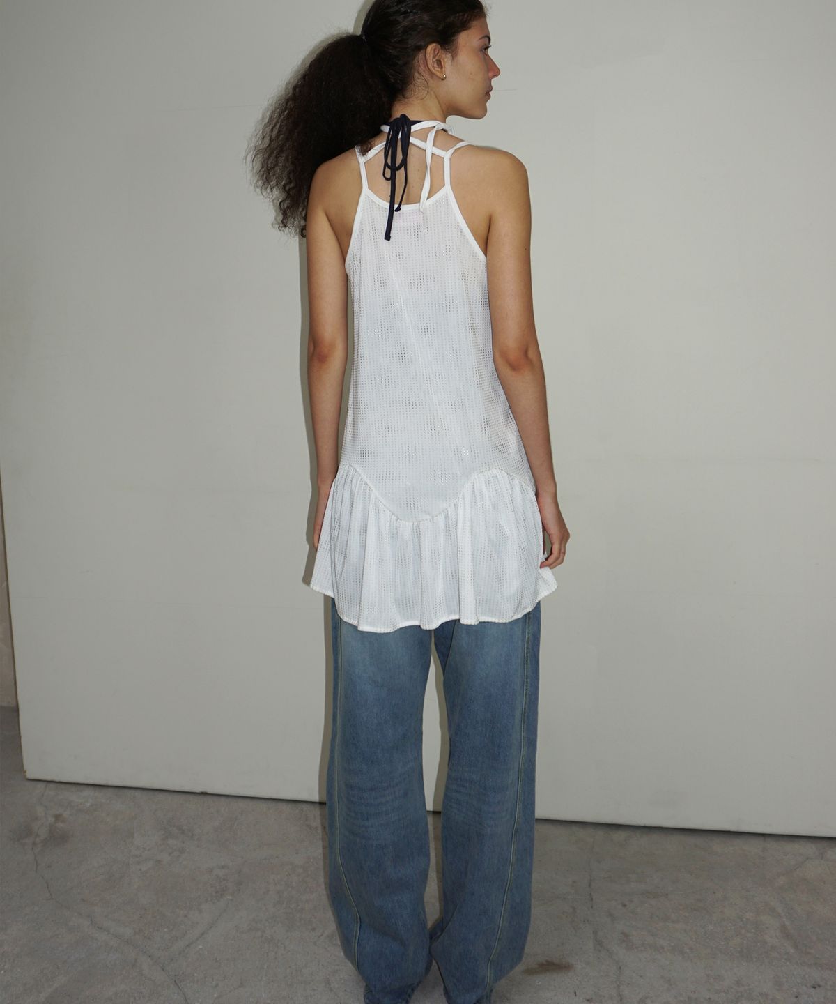 떨스티클럽(THIRSTYCLUB) Glitter mini dress - White