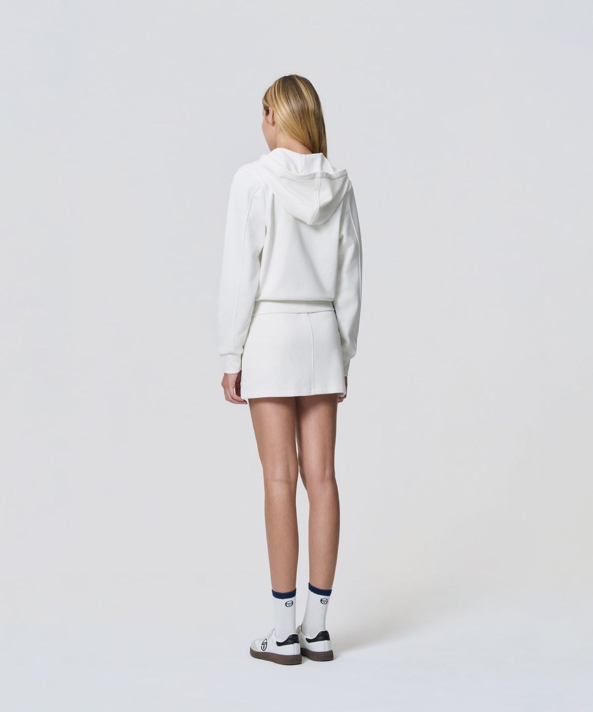 세르지오 타키니(SERGIO TACCHINI) W 버터쭈리 후드 집업 (Ivory)