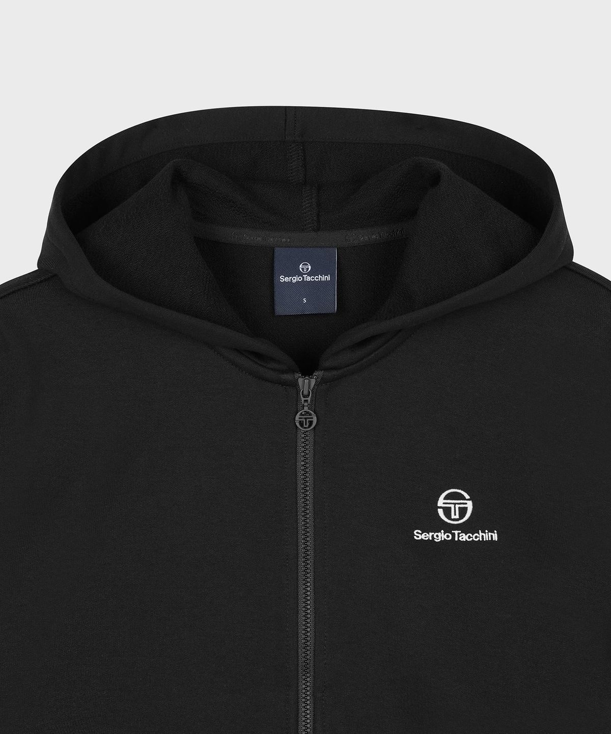 세르지오 타키니(SERGIO TACCHINI) W 버터쭈리 후드 집업 (Black)