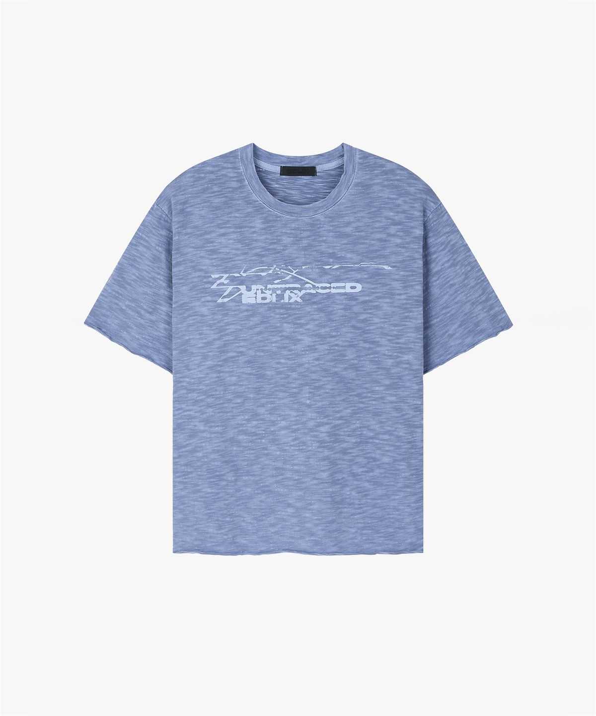 엔드릭스(EDLIX) Trace Raw Slub T-Shirt (Sky Blue)