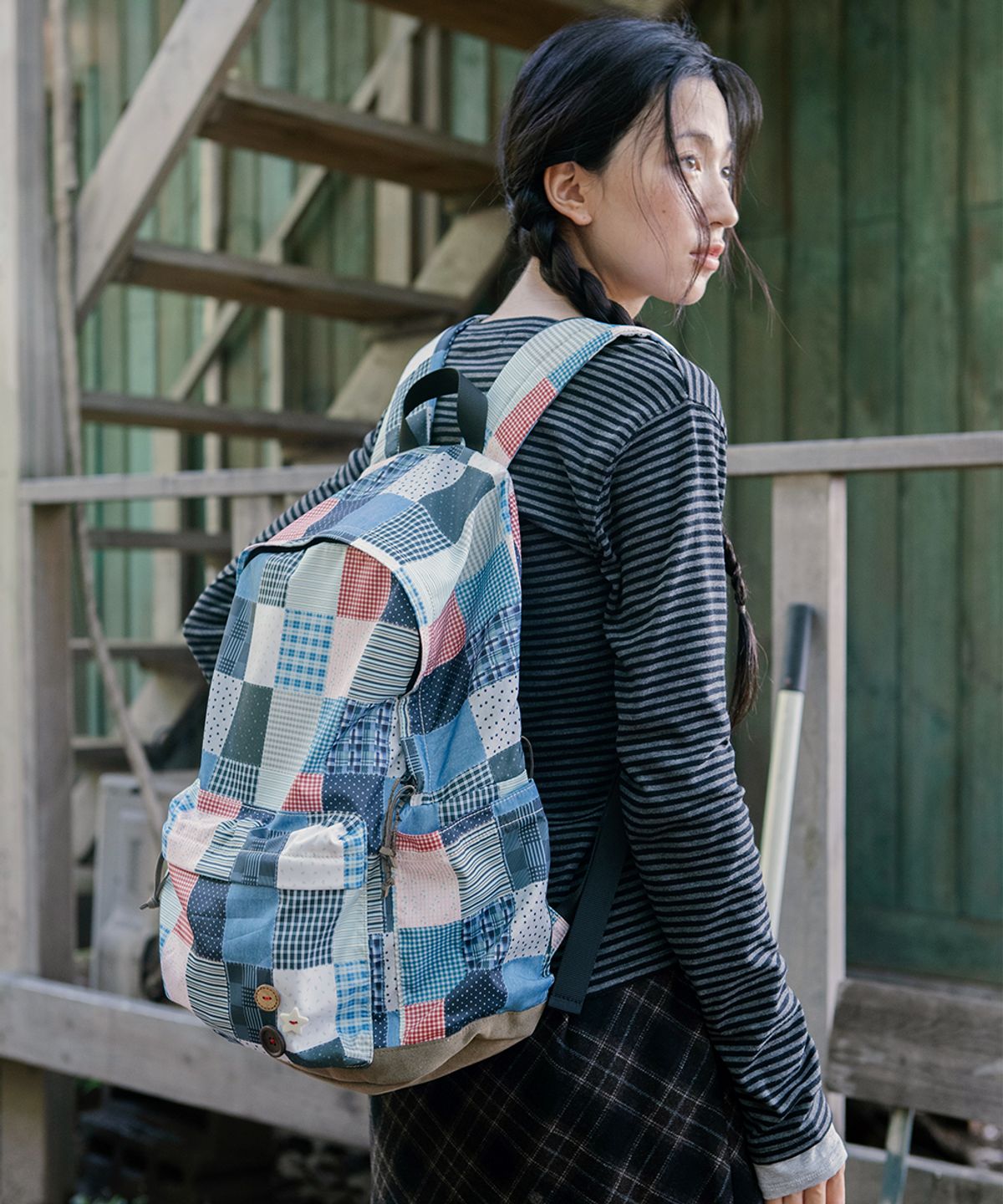 카비시(CAVISH) PATCHWORK BACKPACK MULTI(CV2GFUAB42A)