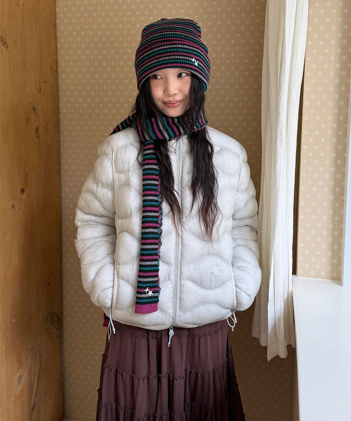 카비시(CAVISH) SOFT AIR HIGH-NECK PADDED JACKET GREY(CV2GFUB902A)