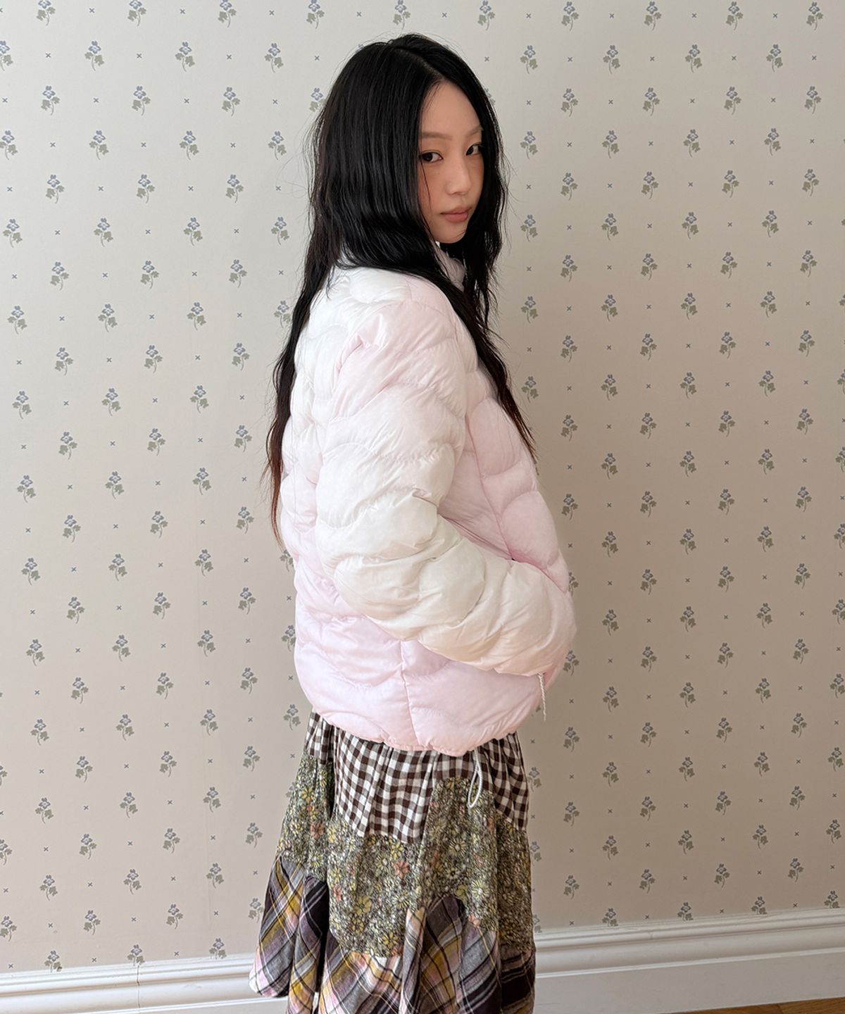 카비시(CAVISH) SOFT AIR HIGH-NECK PADDED JACKET CLOUD PINK(CV2GFUB902A)