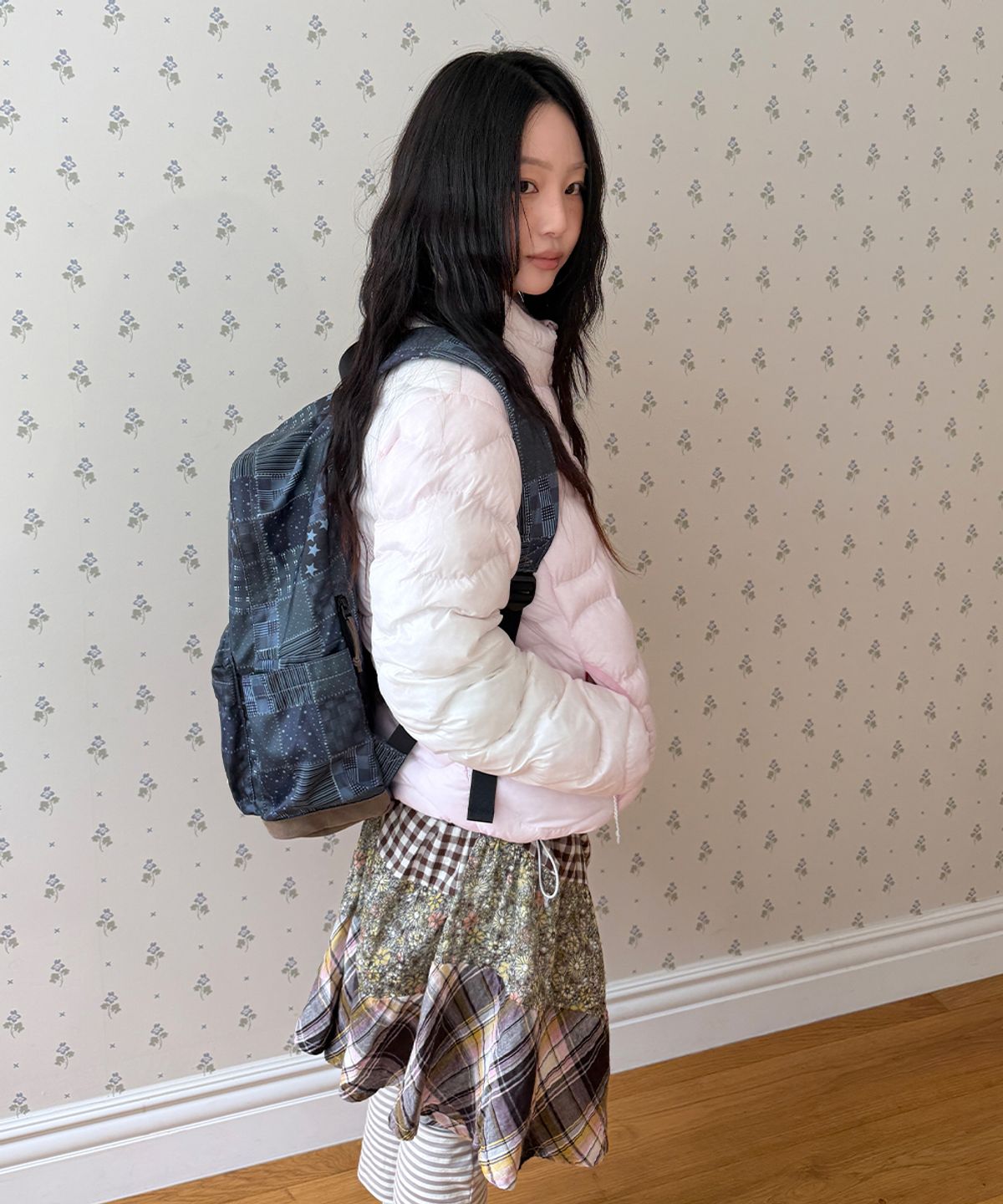 카비시(CAVISH) SOFT AIR HIGH-NECK PADDED JACKET CLOUD PINK(CV2GFUB902A)