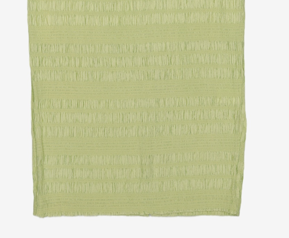 비뮤즈맨션(BEMUSE MANSION) Crinkle one-piece - Pea green FREE