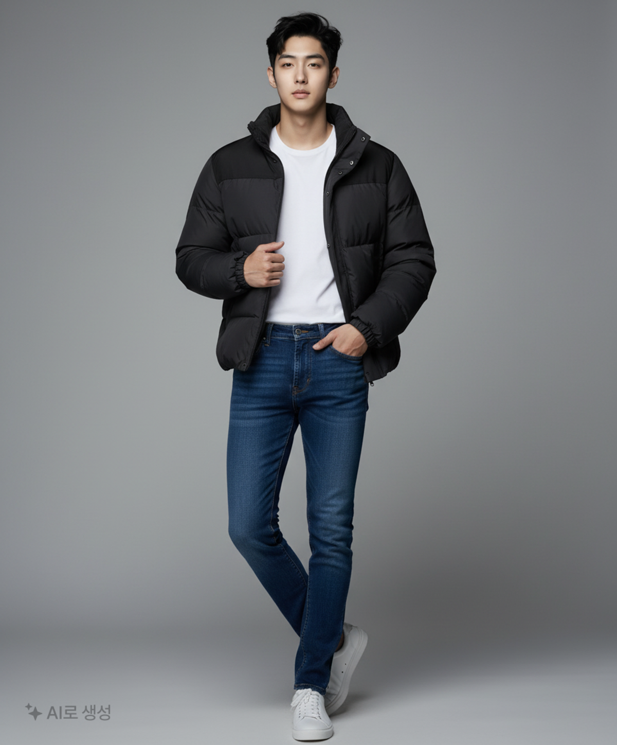 티엔지티(TNGT) [EUROPEAN GOOSE] 블랙 벌룬핏 구스다운 점퍼 (TNJU4F201BK) 105