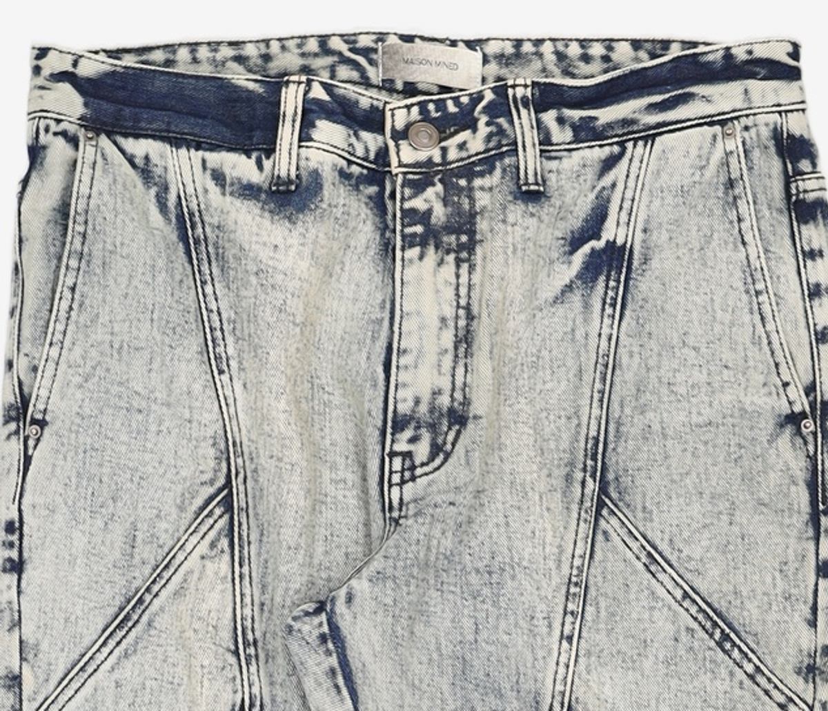 메종미네드(MAISON MINED) MOLAR FOX DENIM PANTS G/BLUE 50