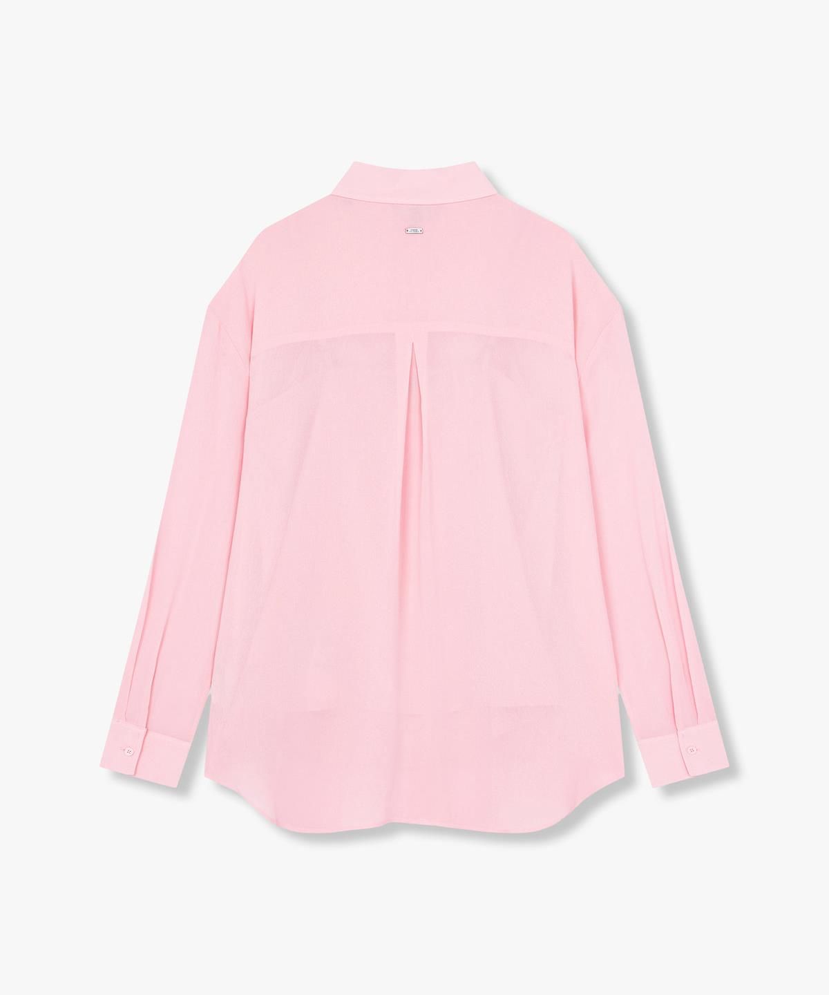 아르마니 익스체인지(ARMANI EXCHANGE) 여성 드롭숄더 레이온 셔츠 _핑크_A425120508