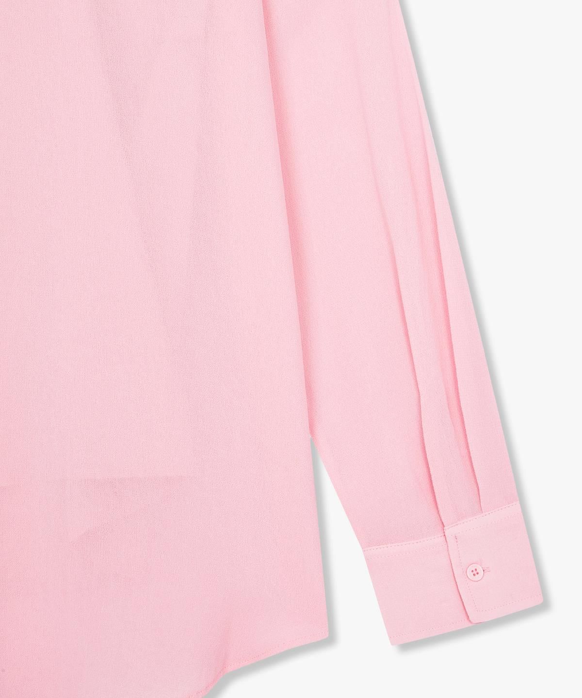 아르마니 익스체인지(ARMANI EXCHANGE) 여성 드롭숄더 레이온 셔츠 _핑크_A425120508