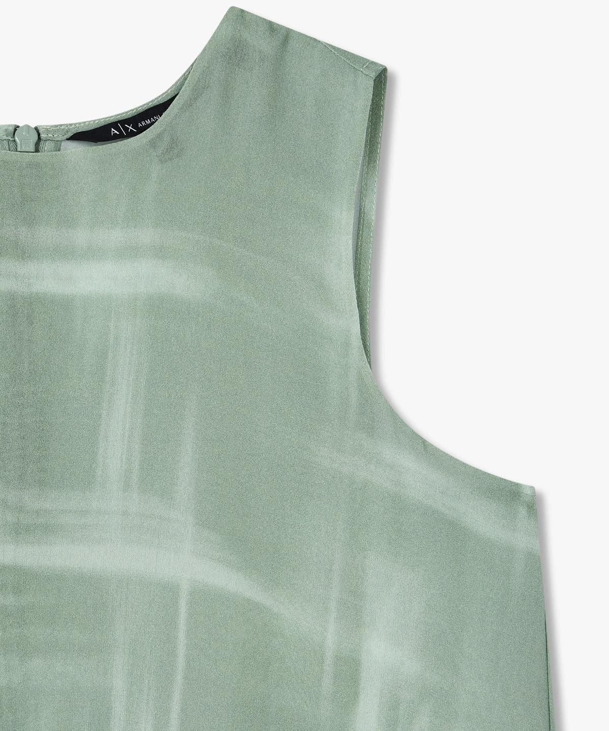 아르마니 익스체인지(ARMANI EXCHANGE) 여성 레이온 슬리브리스 셔츠 _라이트 그린_A425120501