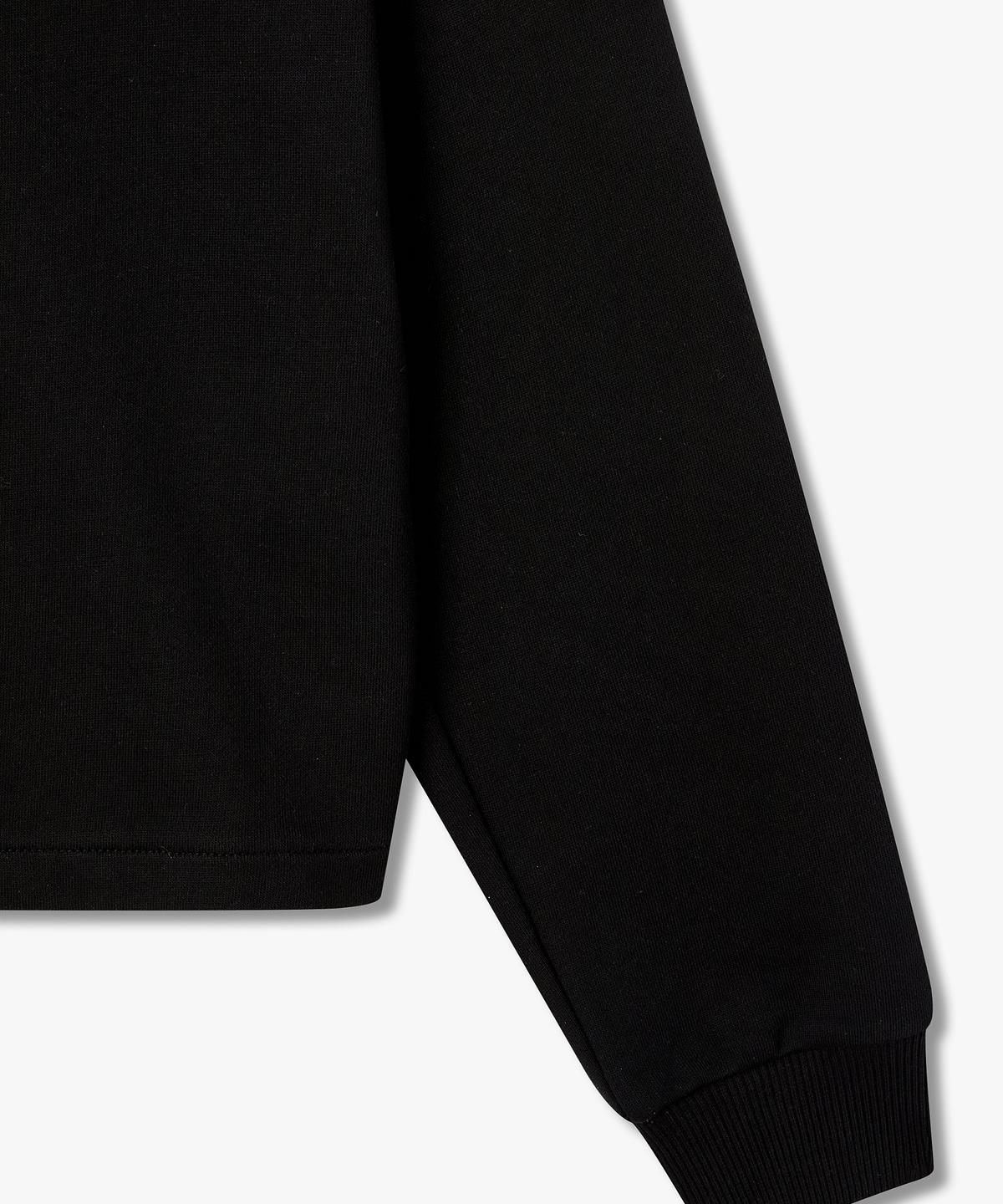 아르마니 익스체인지(ARMANI EXCHANGE) 여성 글리터 로고 후드 집업 _블랙_A426131501