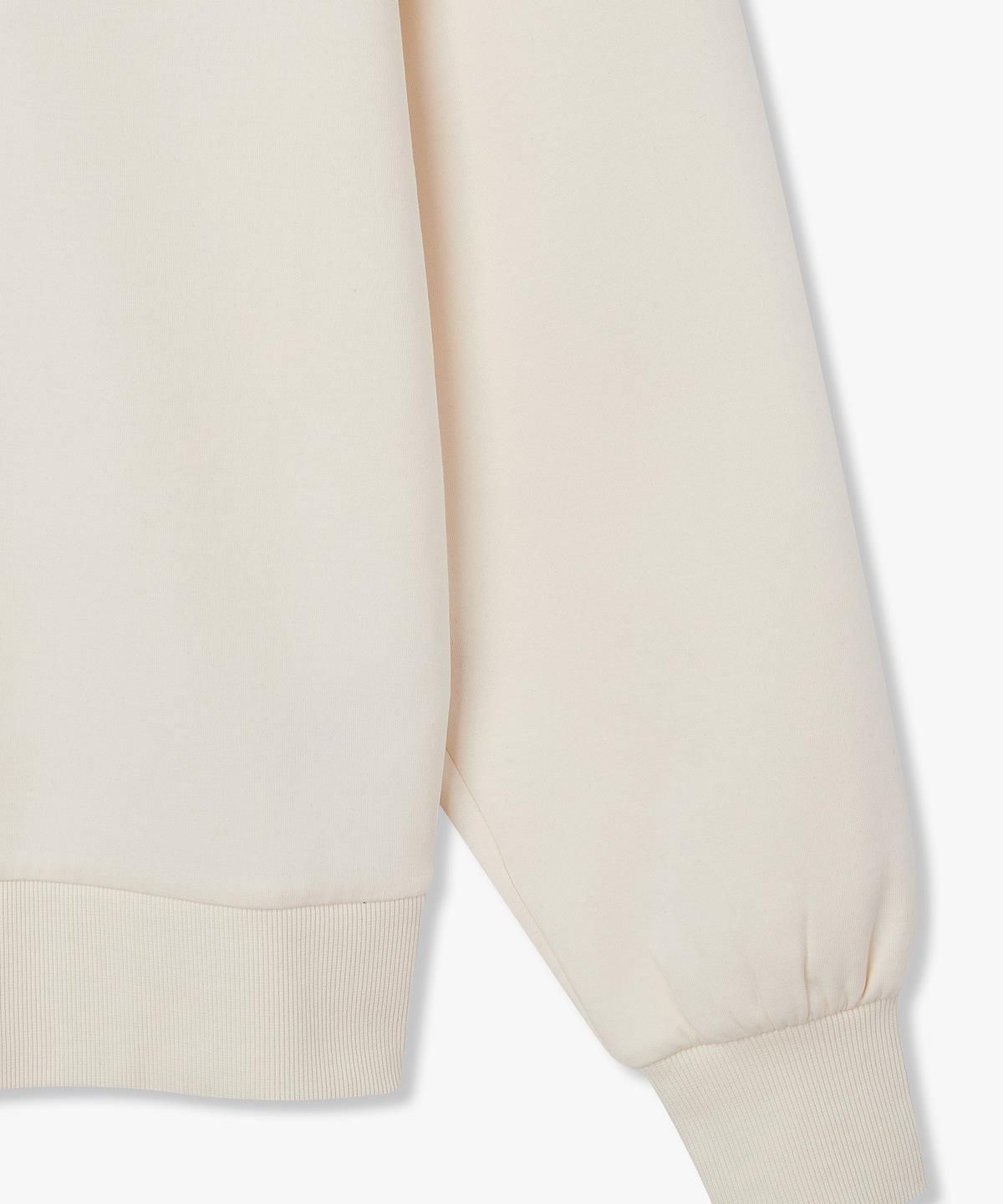 아르마니 익스체인지(ARMANI EXCHANGE) 여성 프론트 로고 본디드 후디 _크림_A426131503