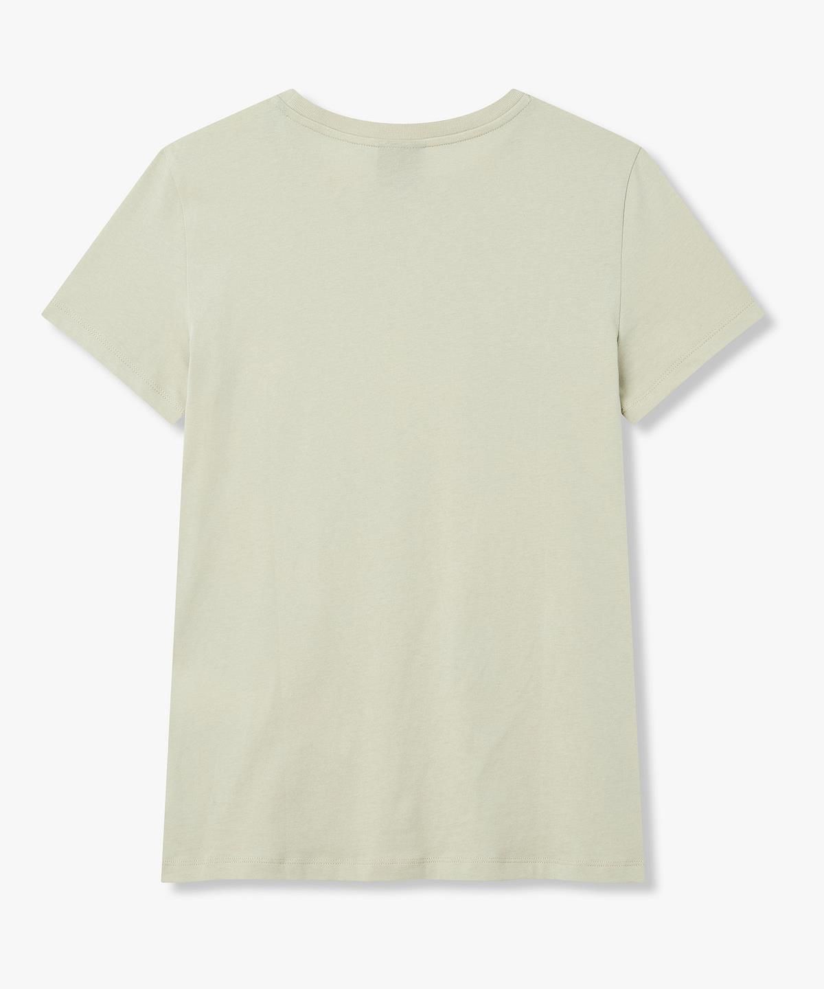 아르마니 익스체인지(ARMANI EXCHANGE) 여성 핫픽스 로고 크루넥 티셔츠 _라이트 그린_A426130503