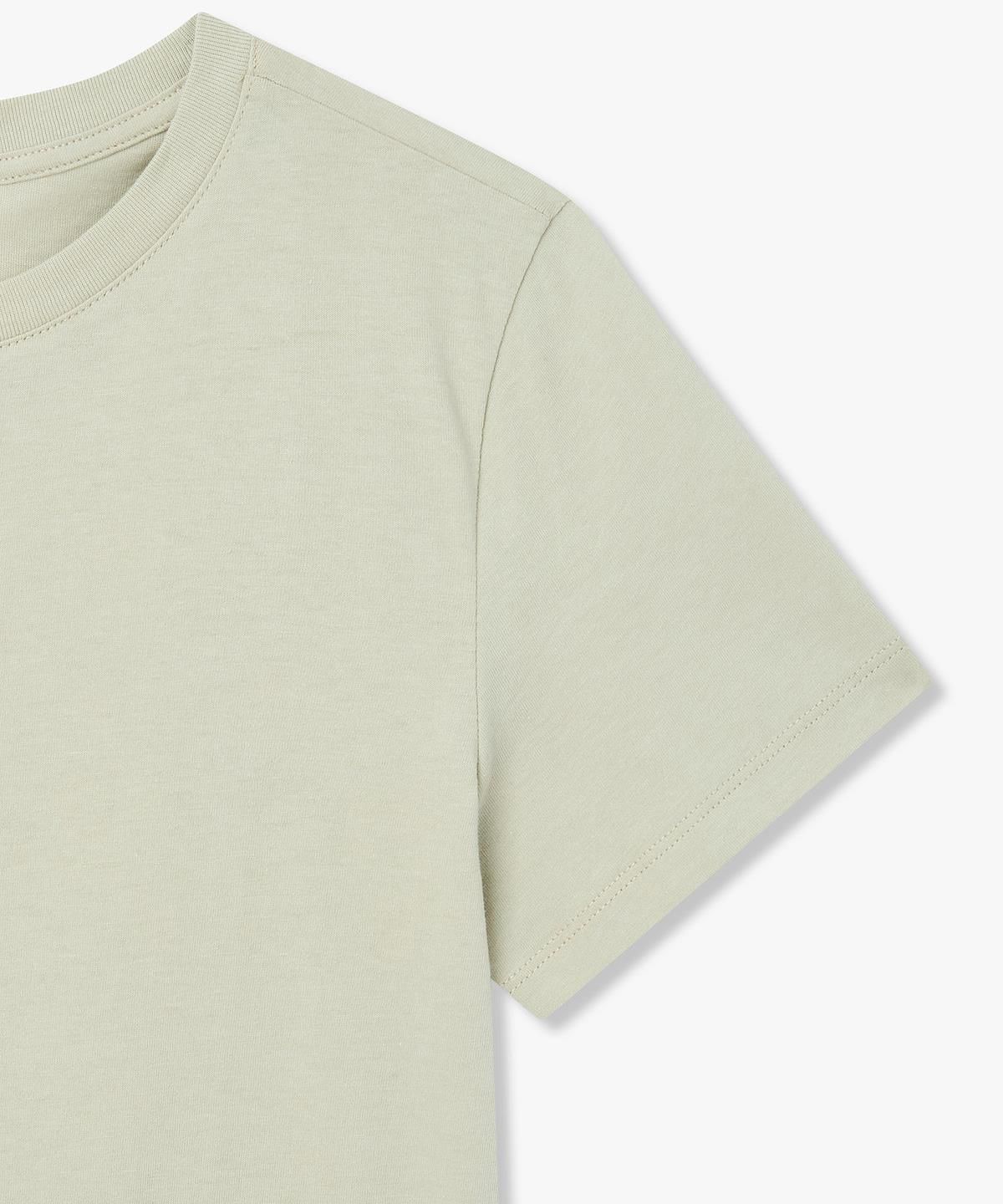 아르마니 익스체인지(ARMANI EXCHANGE) 여성 핫픽스 로고 크루넥 티셔츠 _라이트 그린_A426130503