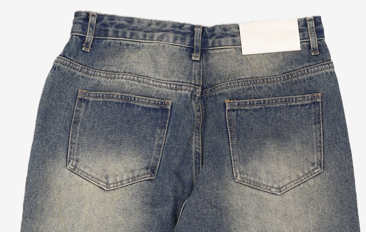 데케트(DECET) [크링클워싱]Balloon Wide Jeans DCPT055CRBlue 30