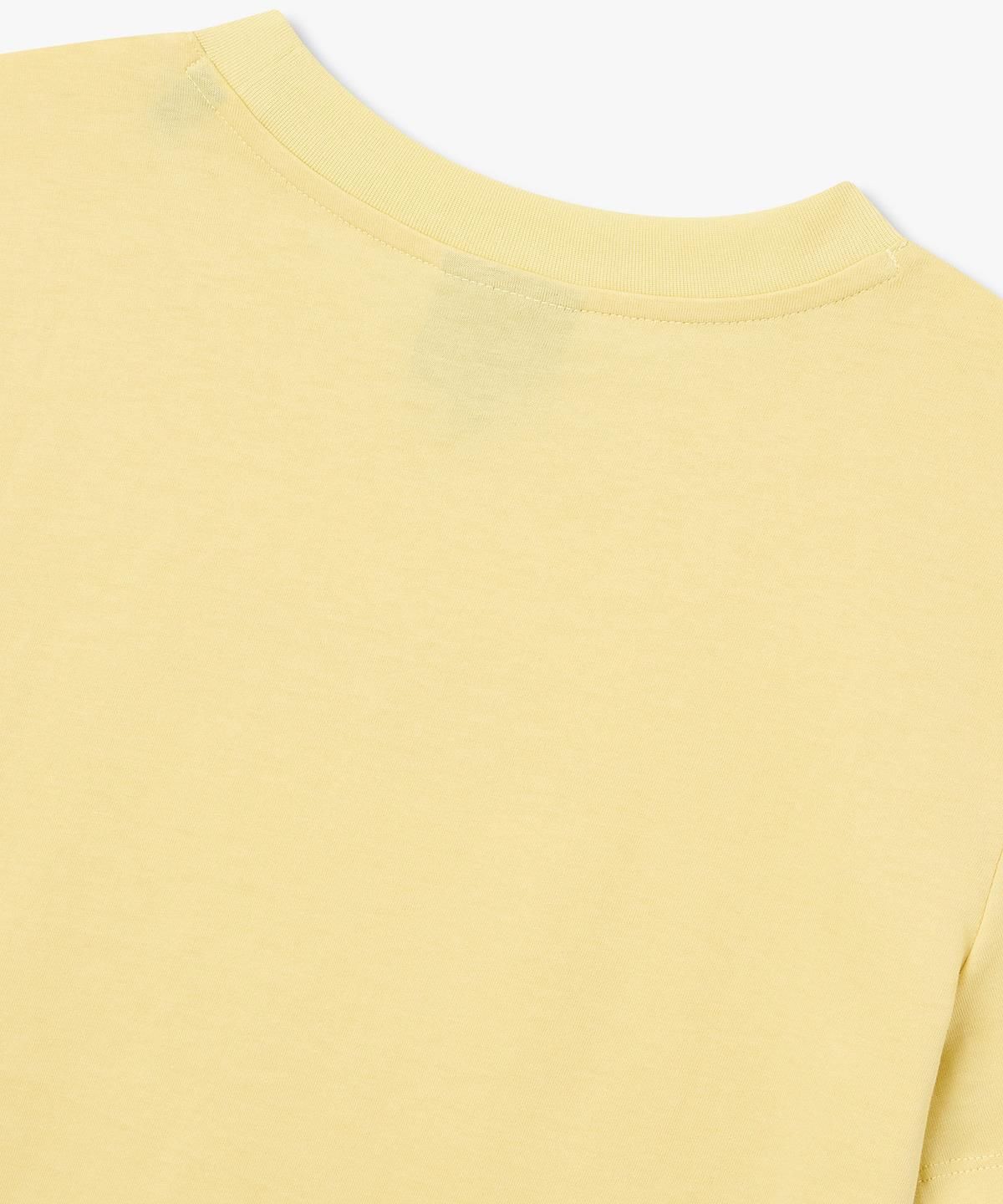 아르마니 익스체인지(ARMANI EXCHANGE) 여성 로고 디테일 크루넥 티셔츠 _옐로우_A426130516