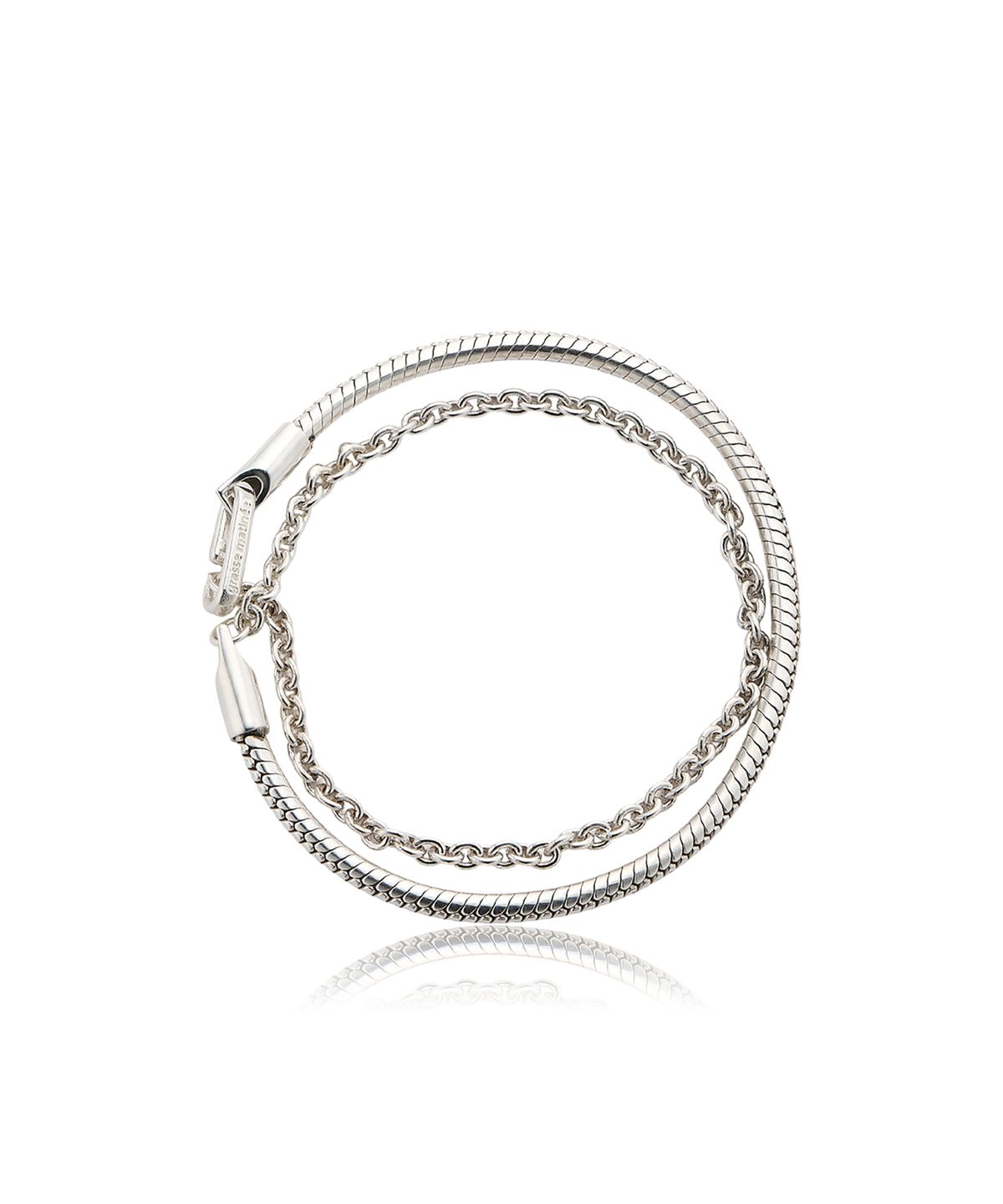 그라스마티네(GRASSE MATINEE) Pipe Layeard Chain Bracelet