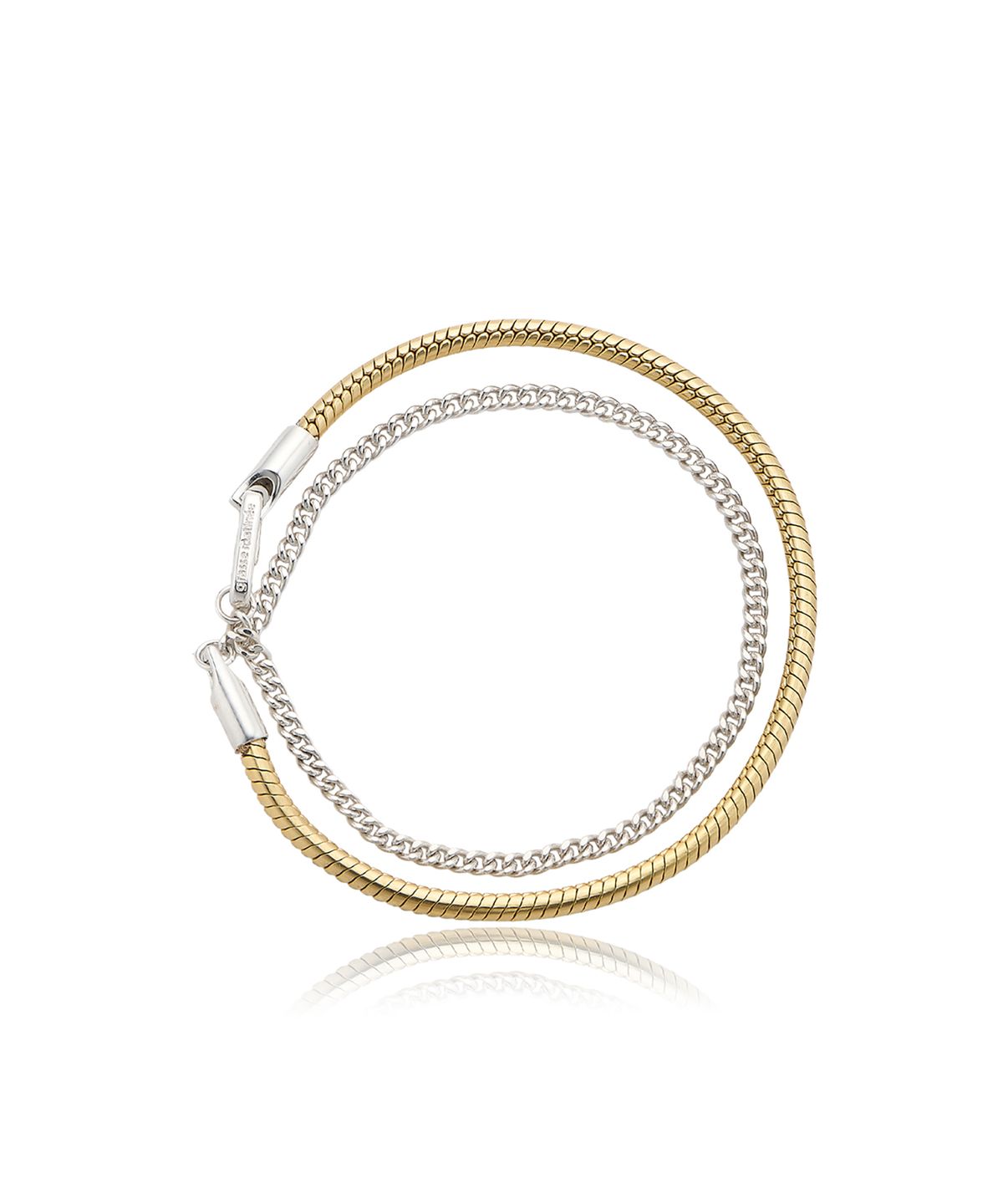 그라스마티네(GRASSE MATINEE) Pipe Layeard Chain Bracelet
