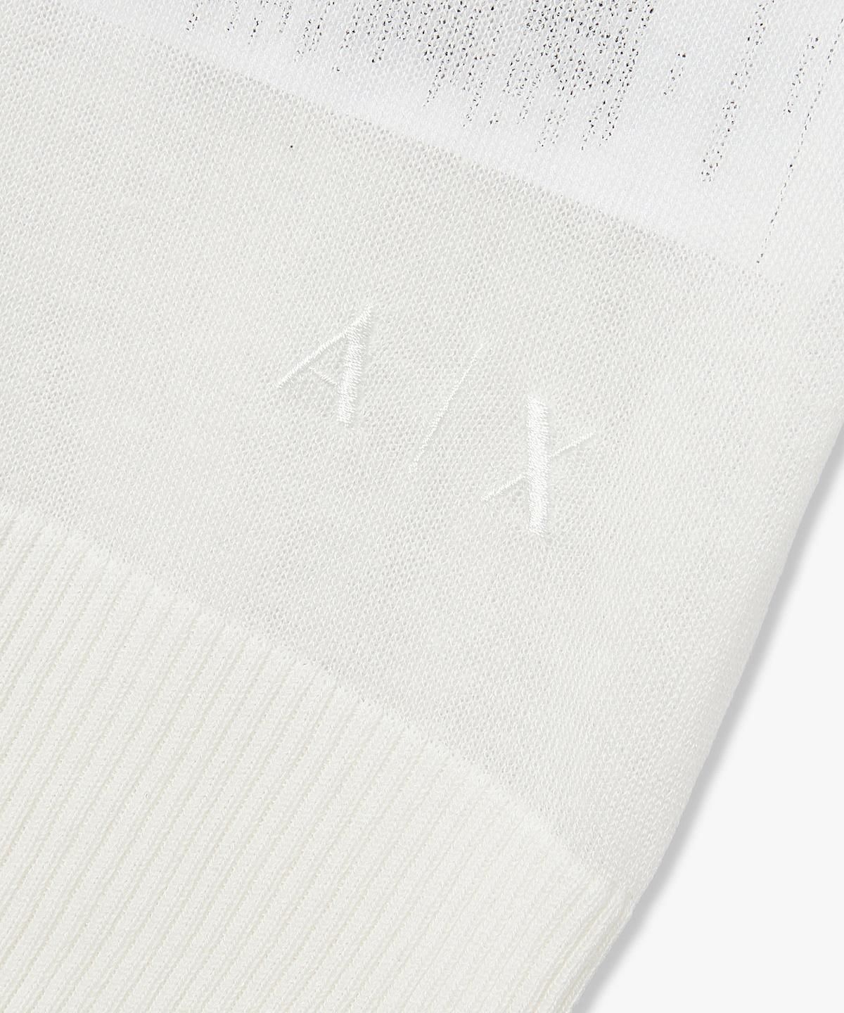 아르마니 익스체인지(ARMANI EXCHANGE) 여성 린넨 블렌드 백 슬릿 니트 풀오버 _화이트_A426132510
