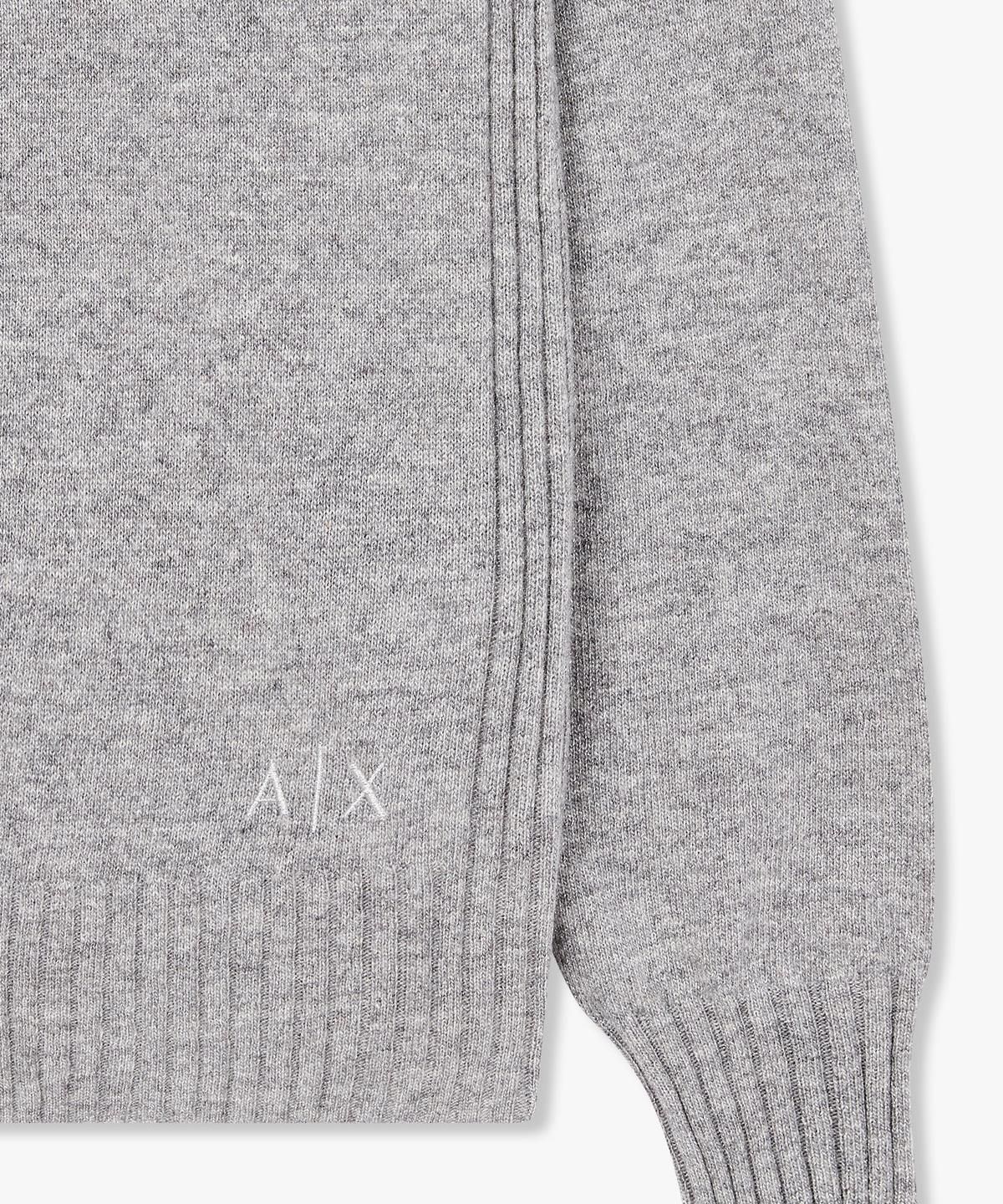 아르마니 익스체인지(ARMANI EXCHANGE) 여성 메탈릭 크루넥 니트 풀오버 _그레이_A425332510