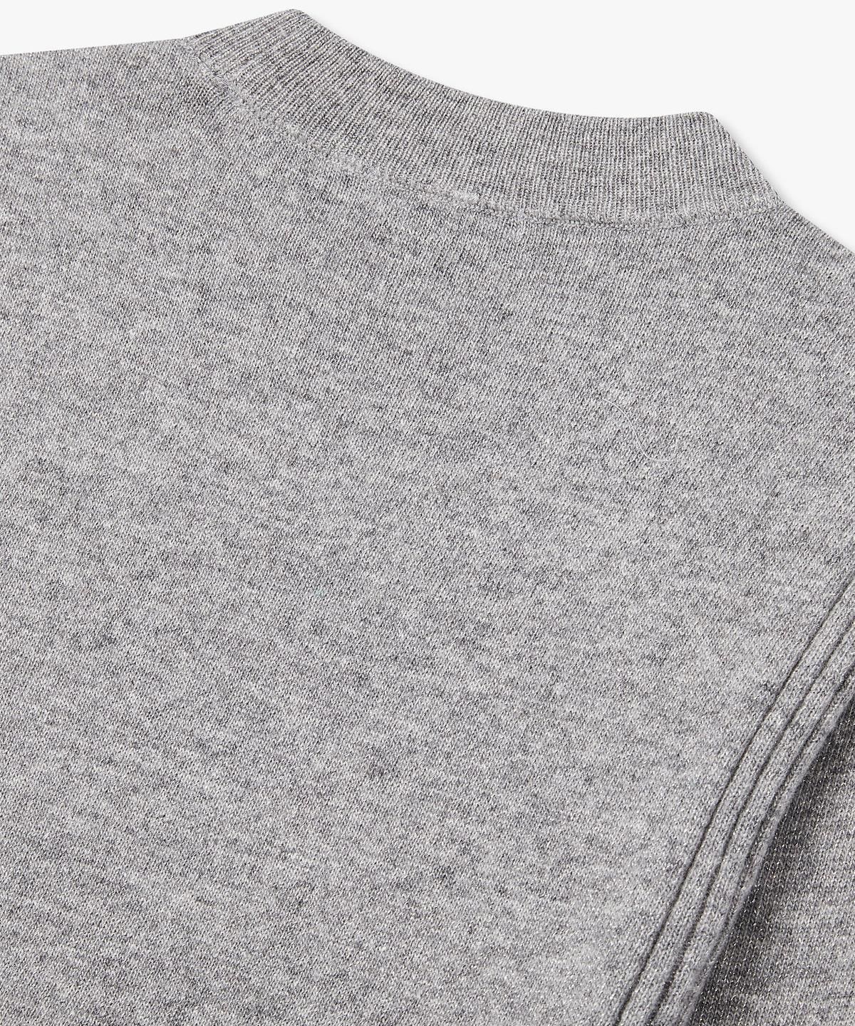 아르마니 익스체인지(ARMANI EXCHANGE) 여성 메탈릭 크루넥 니트 풀오버 _그레이_A425332510