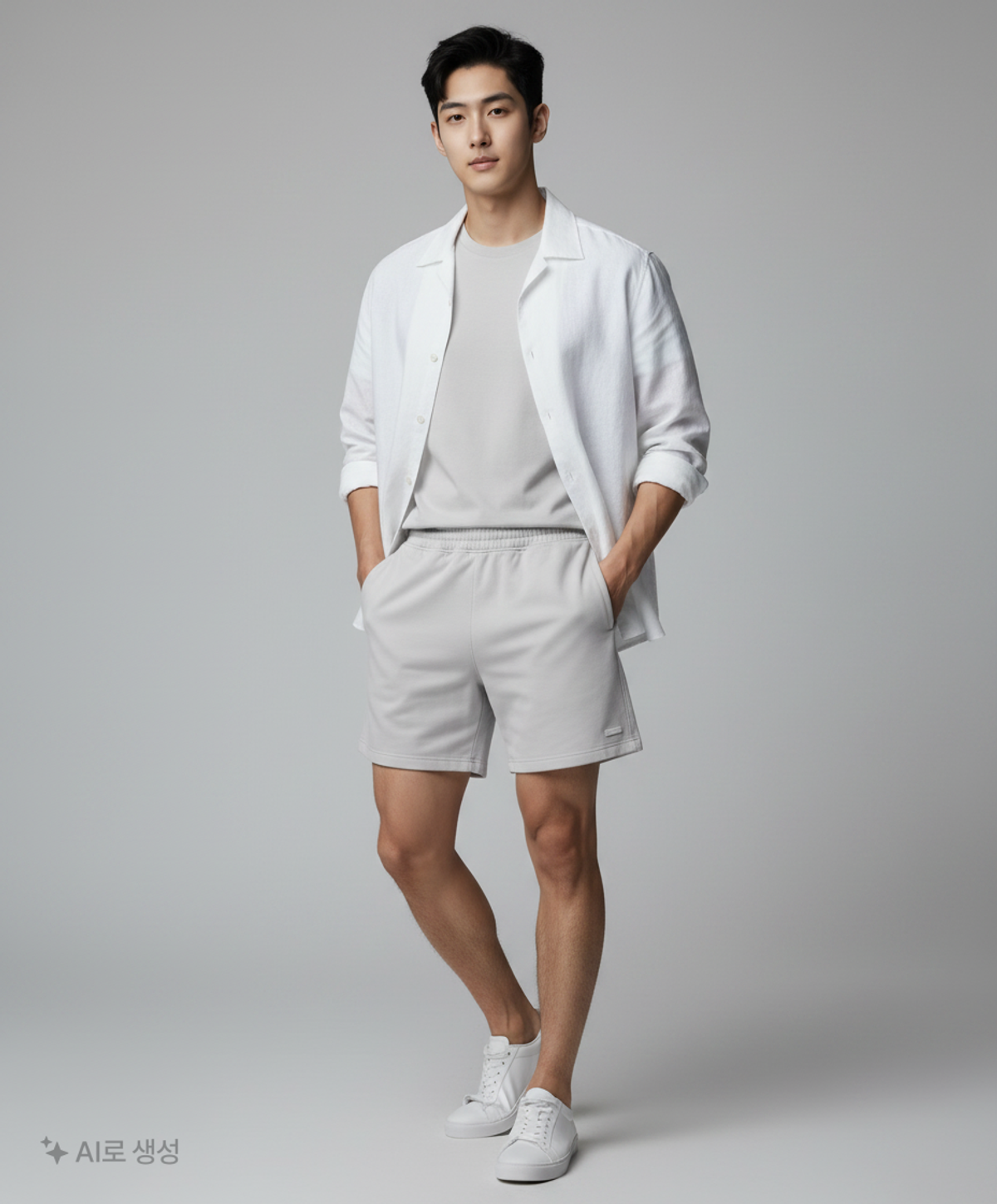디스이즈네버댓(THISISNEVERTHAT) T.N.T. Classic HDP Sweatshort Grey S