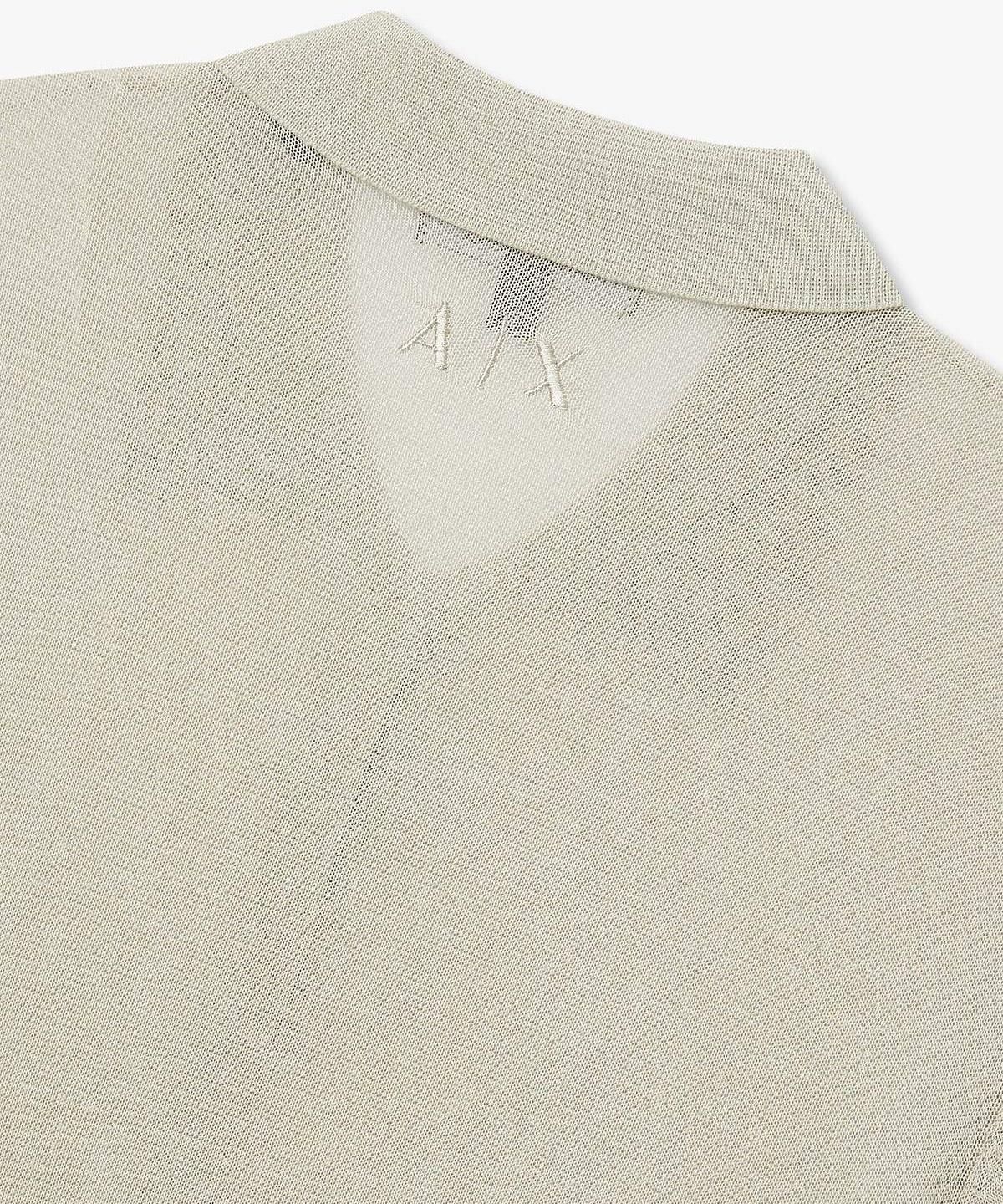 아르마니 익스체인지(ARMANI EXCHANGE) 여성 린넨 브렌드 숏 슬리브 가디건 _라이트 카키_A426132509