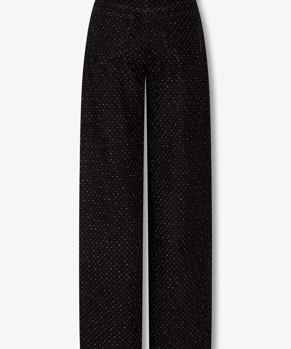 아르마니 익스체인지(ARMANI EXCHANGE) 여성 핫픽스 릴렉스트 하이라이즈 진 _블랙_A426140503