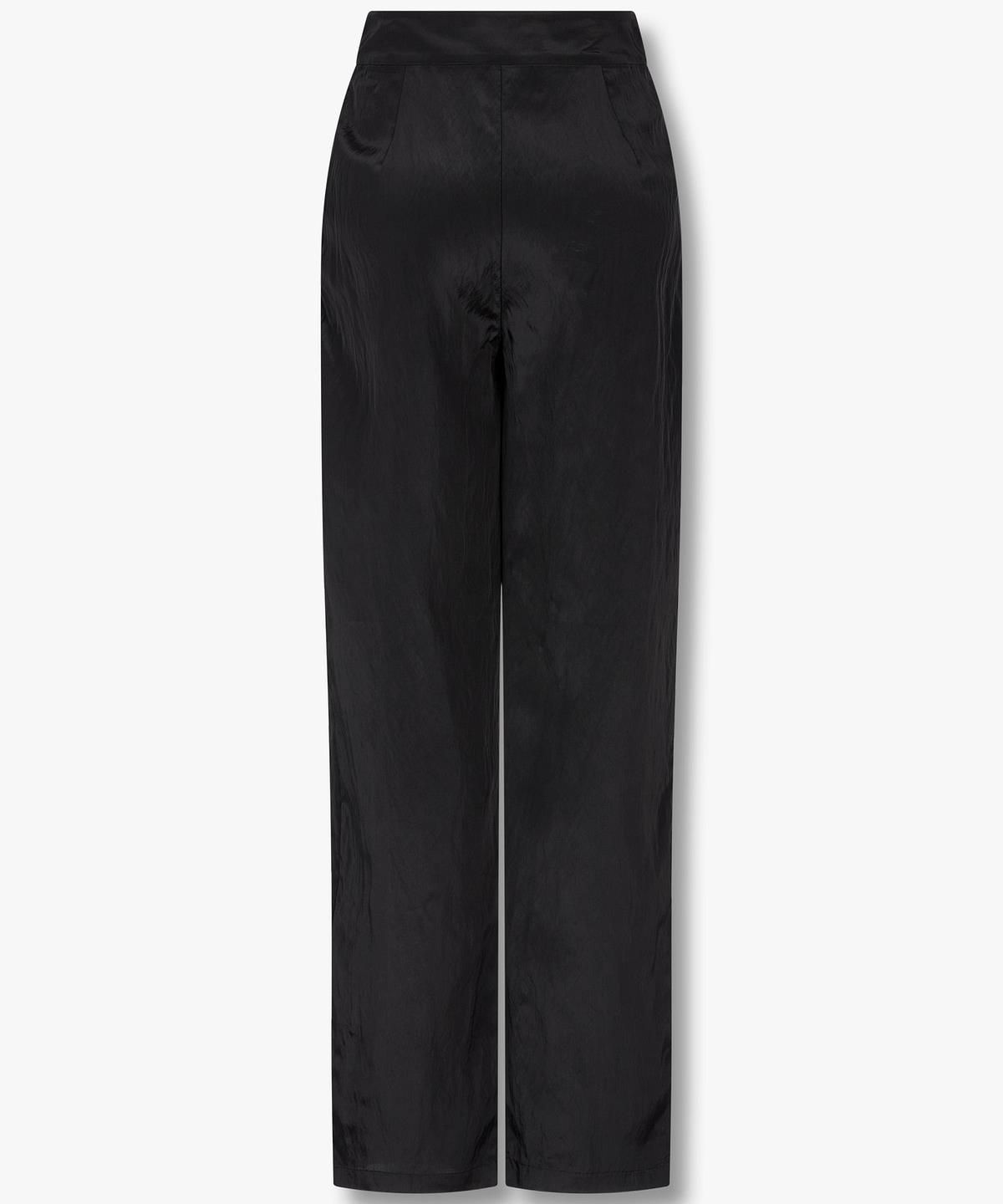 아르마니 익스체인지(ARMANI EXCHANGE) 여성 레이온 블렌드 투 턱 팬츠 _블랙_A425141511