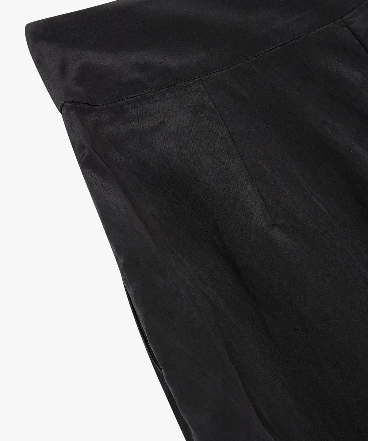 아르마니 익스체인지(ARMANI EXCHANGE) 여성 레이온 블렌드 투 턱 팬츠 _블랙_A425141511