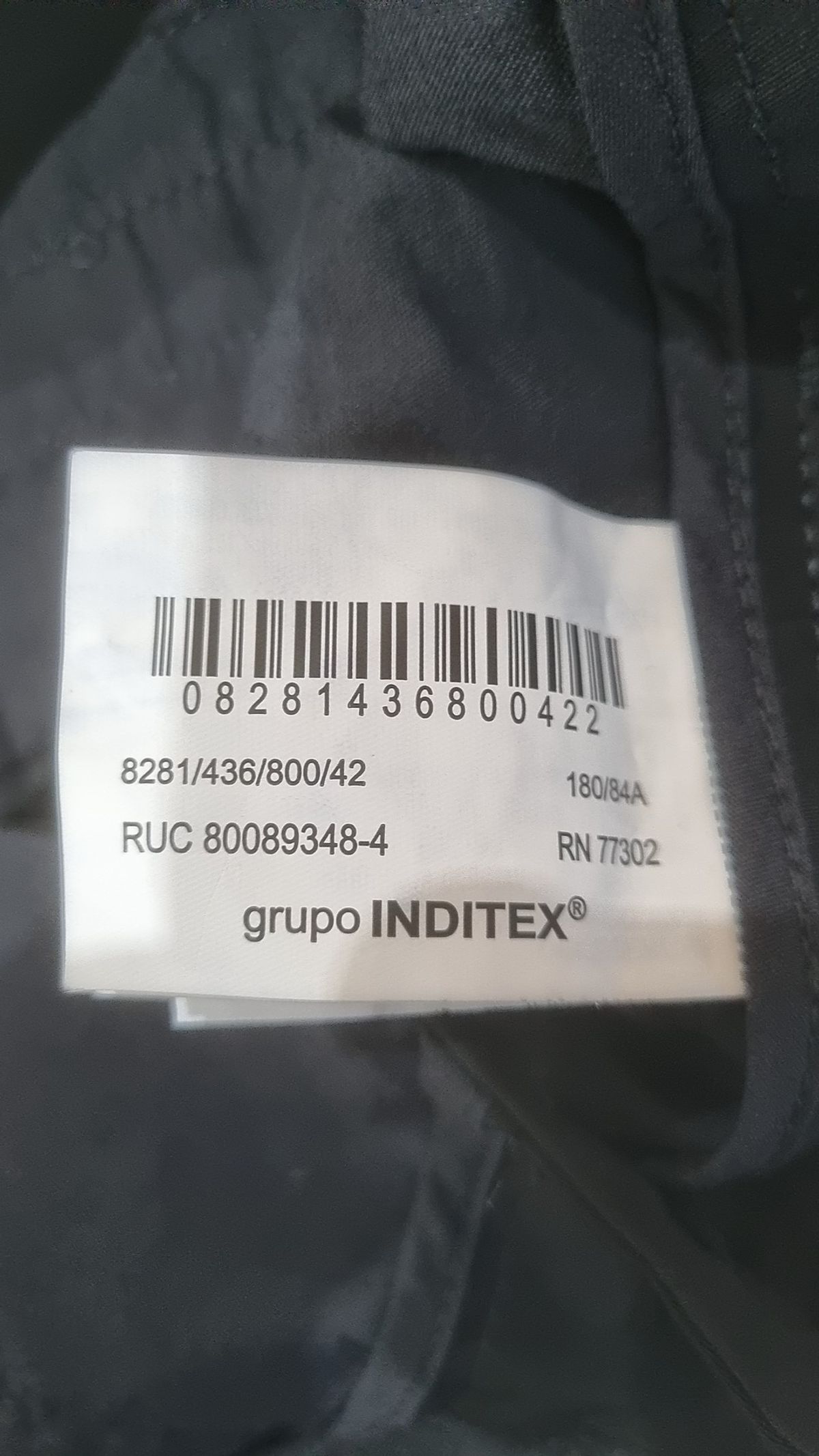 자라(ZARA) 슈트 팬츠/슬랙스 180/84A