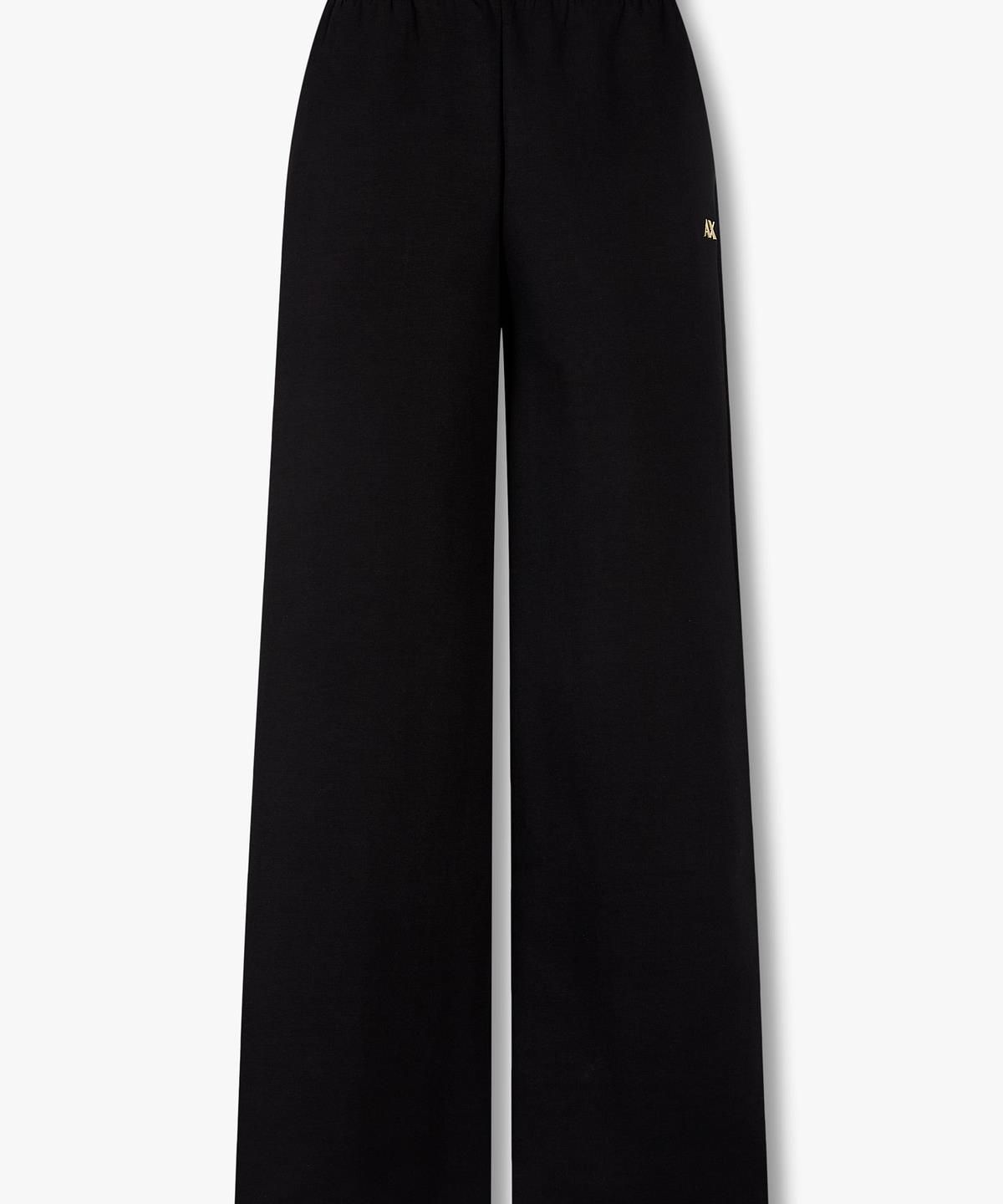 아르마니 익스체인지(ARMANI EXCHANGE) 여성 스트레치 코튼 트랙 팬츠 _블랙_A426141502