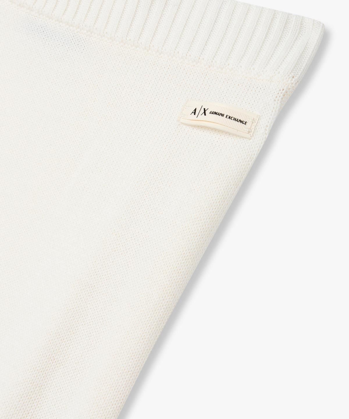 아르마니 익스체인지(ARMANI EXCHANGE) 여성 울 블렌드 리브드 니트 스커트 _아이보리_A425342503