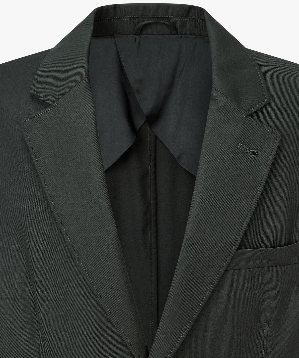 아르마니 익스체인지(ARMANI EXCHANGE) 남성 폴리 블렌드 노치트 라펠 자켓 _파티그_A415110007