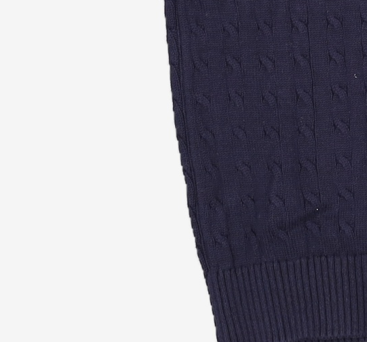 예일(YALE) HERITAGE DAN CABLE KNIT TEE NAVY L