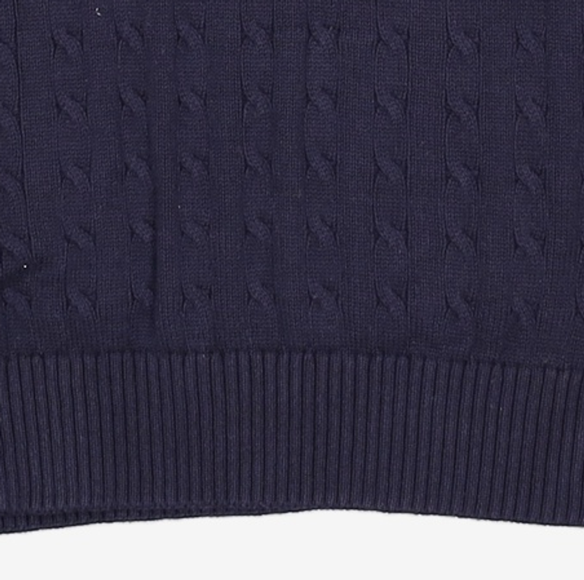 예일(YALE) HERITAGE DAN CABLE KNIT TEE NAVY L