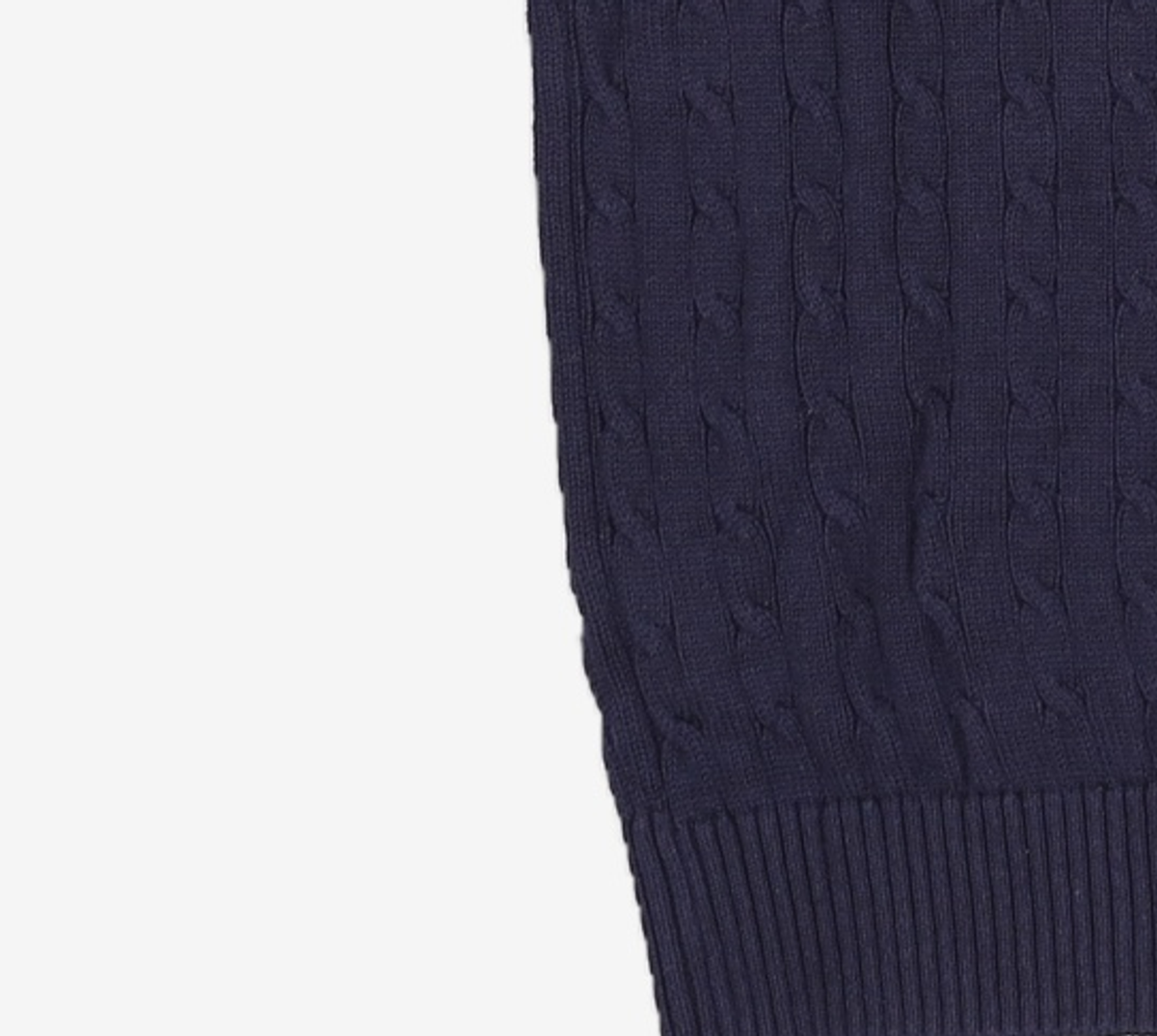 예일(YALE) HERITAGE DAN CABLE KNIT TEE NAVY L