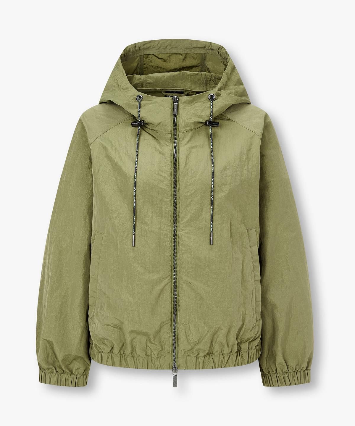 아르마니 익스체인지(ARMANI EXCHANGE) 여성 래글런 나일론 후디드 자켓 _올리브_A426110513