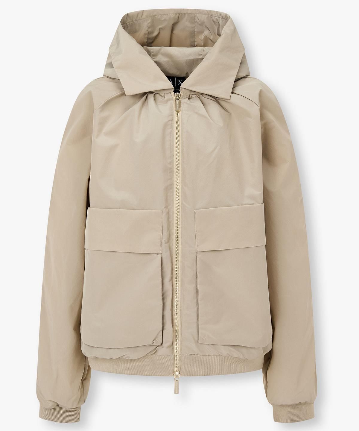 아르마니 익스체인지(ARMANI EXCHANGE) 여성 래글런 후디드 블루종 자켓 _베이지_A426110509