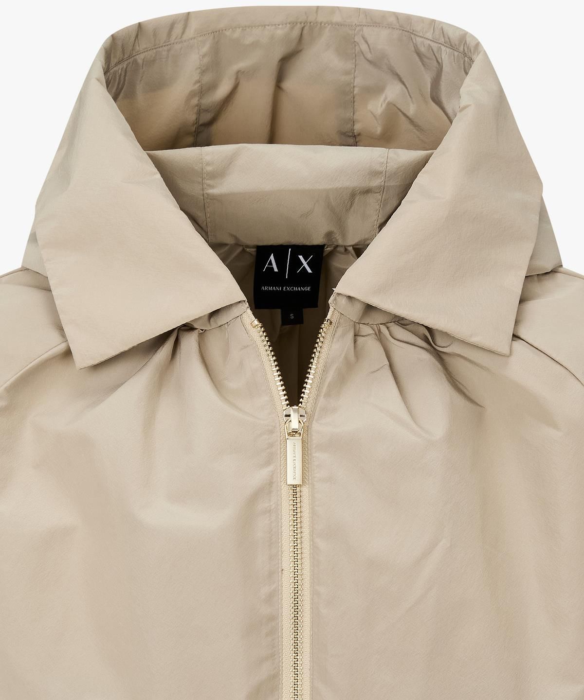 아르마니 익스체인지(ARMANI EXCHANGE) 여성 래글런 후디드 블루종 자켓 _베이지_A426110509
