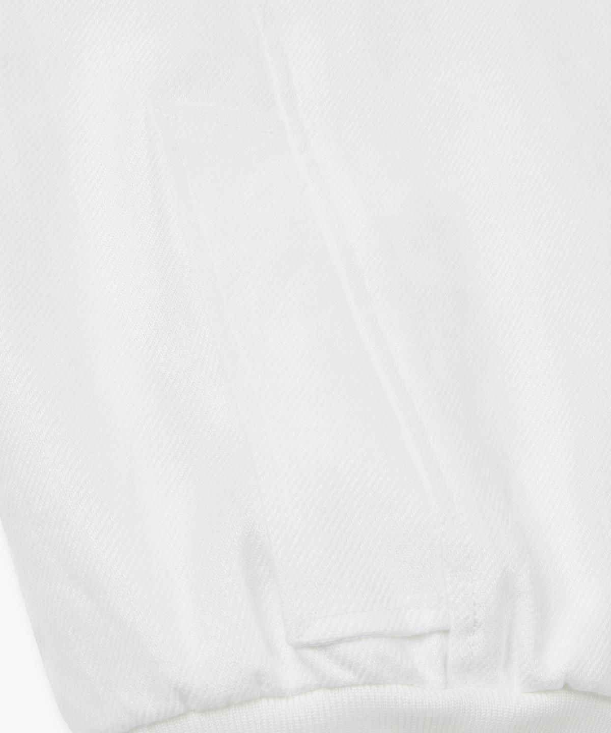 아르마니 익스체인지(ARMANI EXCHANGE) 여성 세미 크롭 린넨 블루종 자켓 _오프 화이트_A426110514