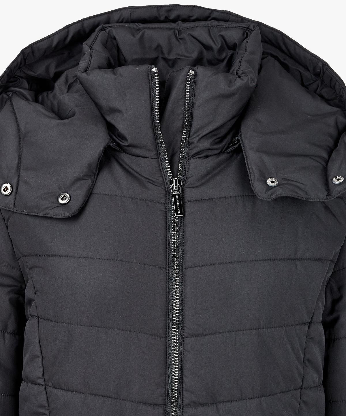 아르마니 익스체인지(ARMANI EXCHANGE) 여성 디태처블 후드 슬림 패딩 코트 _블랙_A424310520