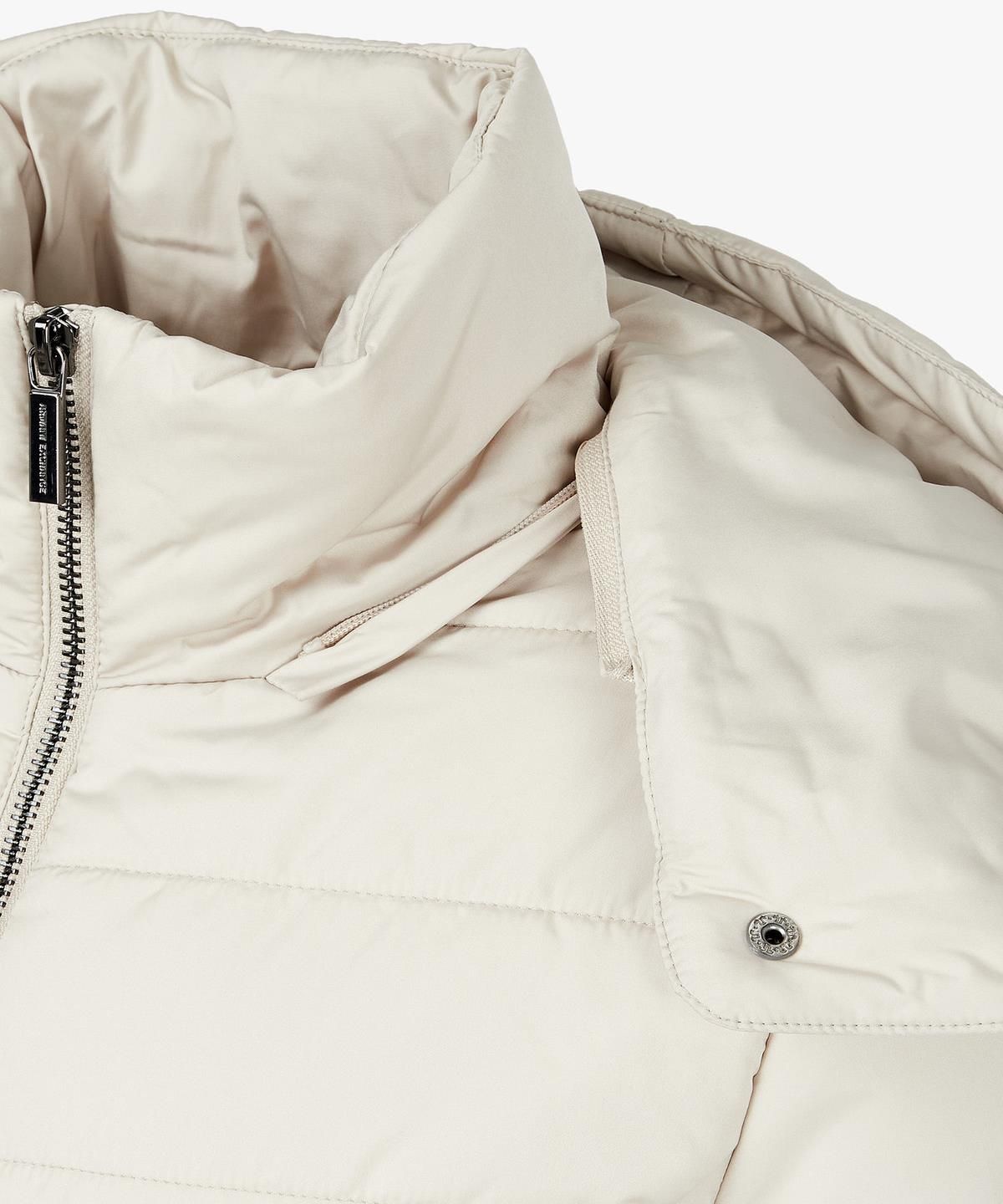 아르마니 익스체인지(ARMANI EXCHANGE) 여성 디태처블 후드 슬림 패딩 코트 _라이트베이지_A424310521