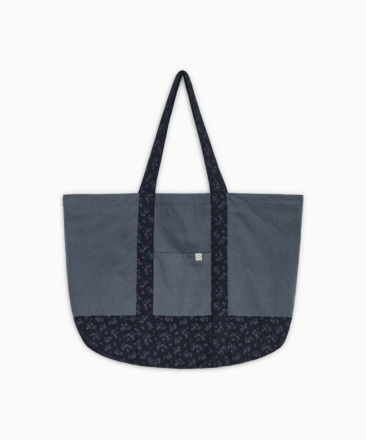 오헤시오(OHESHIO) VINTAGE FLORAL TOTE BAG, BLUE