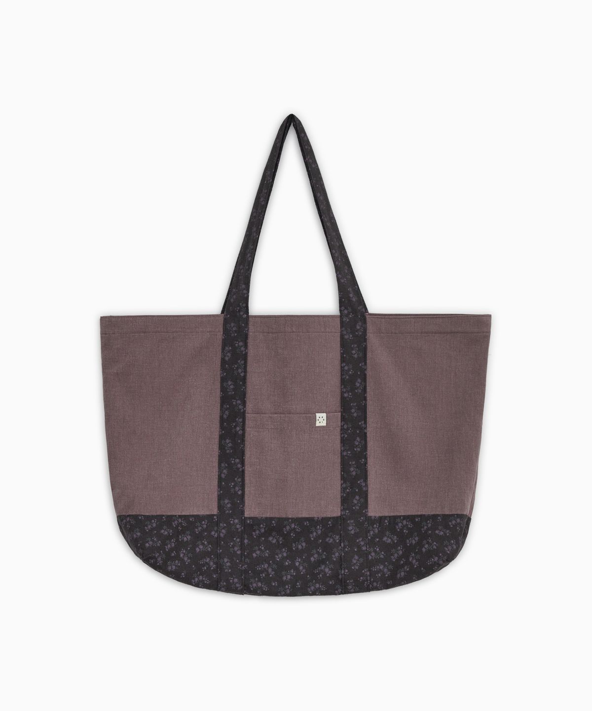 오헤시오(OHESHIO) VINTAGE FLORAL TOTE BAG, PURPLE