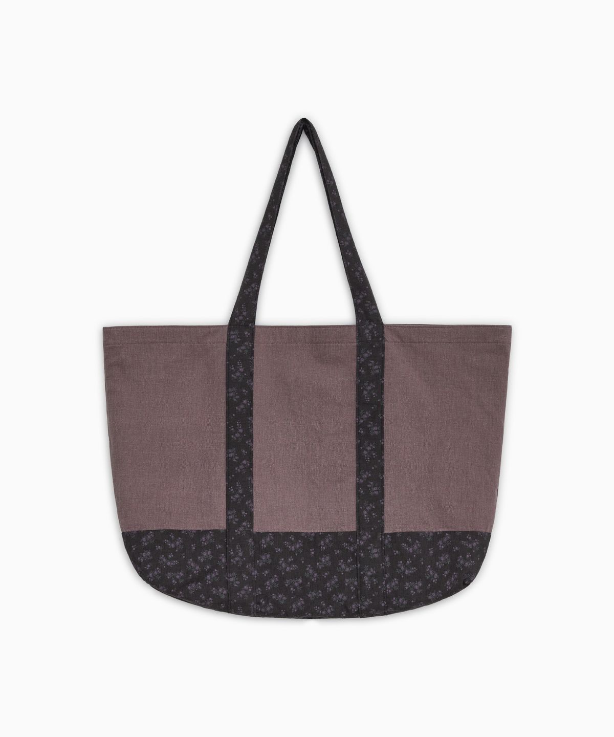 오헤시오(OHESHIO) VINTAGE FLORAL TOTE BAG, PURPLE