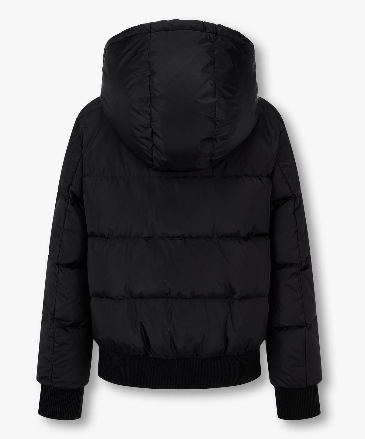 아르마니 익스체인지(ARMANI EXCHANGE) 여성 디태처블 후드 다운 패딩 자켓 _블랙_A425310902