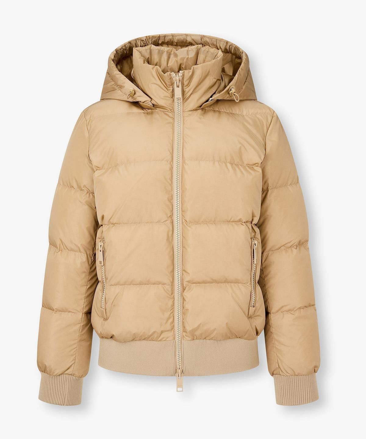 아르마니 익스체인지(ARMANI EXCHANGE) 여성 디태처블 후디드 다운 패딩 자켓 _베이지_A425310901