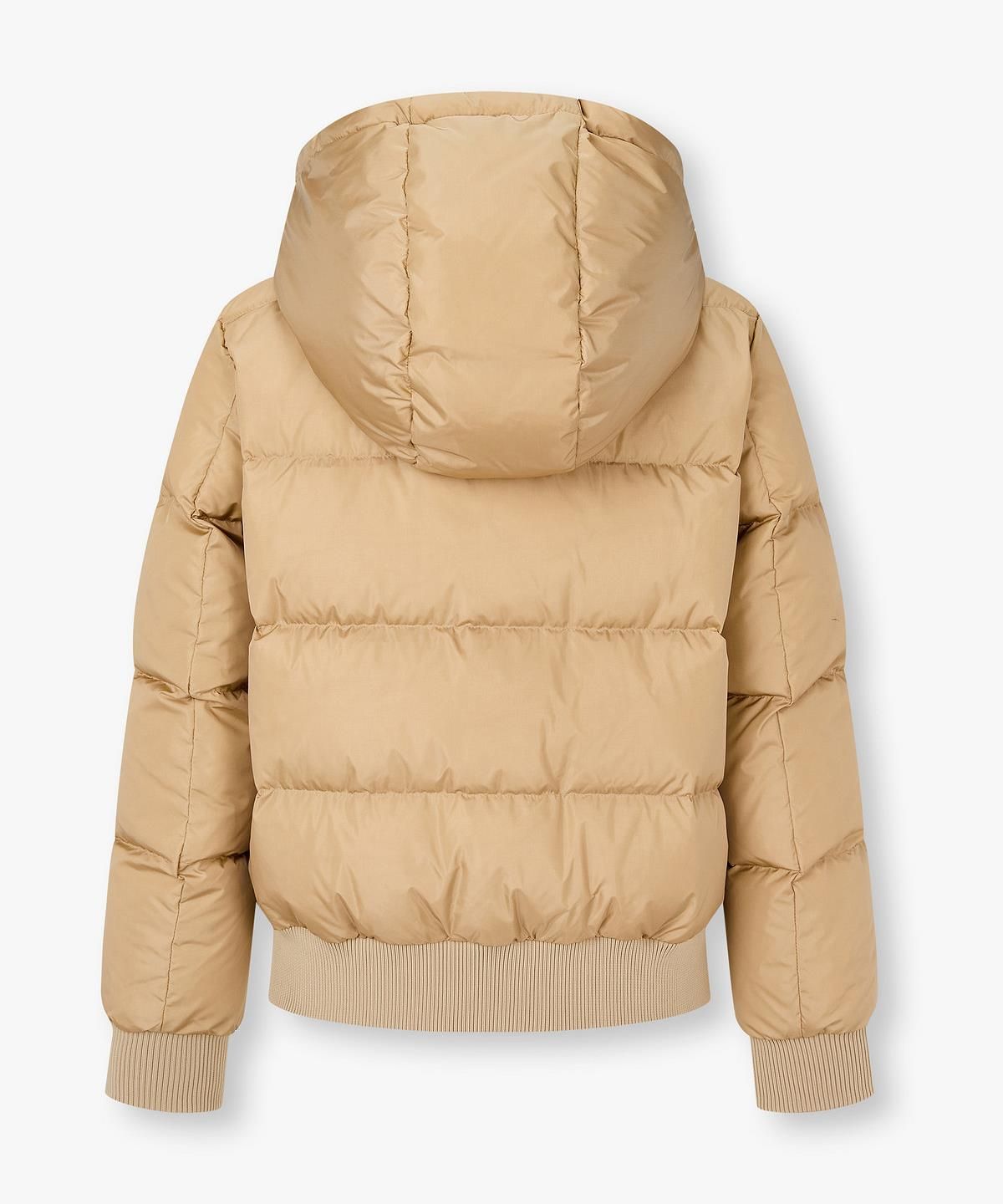 아르마니 익스체인지(ARMANI EXCHANGE) 여성 디태처블 후디드 다운 패딩 자켓 _베이지_A425310901